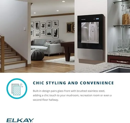 Elkay LBWD06WHK ezH2O Liv Built-in Filtered Water Dispenser, Remote Chiller, Aspen White