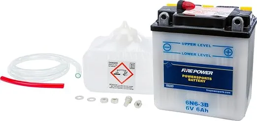 Fire Power Conventional Battery With Acid Pack - HON CB100 SUPER SPORT 1970 -