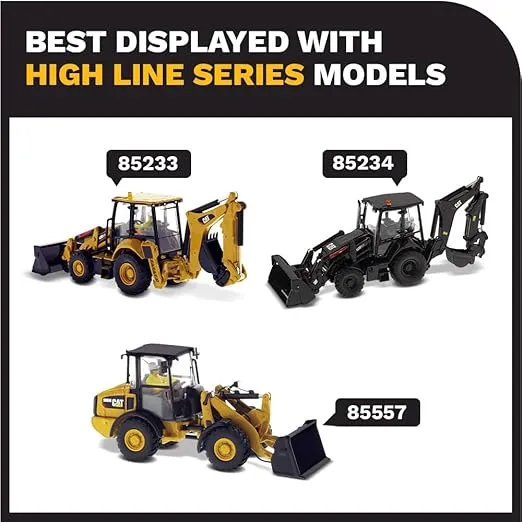 Diecast Masters Caterpillar 432F2 Side Shift Backhoe Loader | High Line Series Cat Trucks & Construction Equipment | 1:50 Scale Collectible | 85249