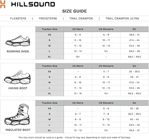 Hillsound Trail Crampon I Ice Cleat Traction System for Beginner & Experienced Winter Trail Hiking