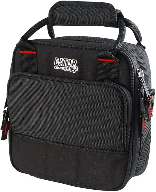 Gator Cases Padded Nylon Mixer/Gear Carry Bag with Removable Strap; 9.5" x 9.25" x 2.75" (G-MIXERBAG-0909)
