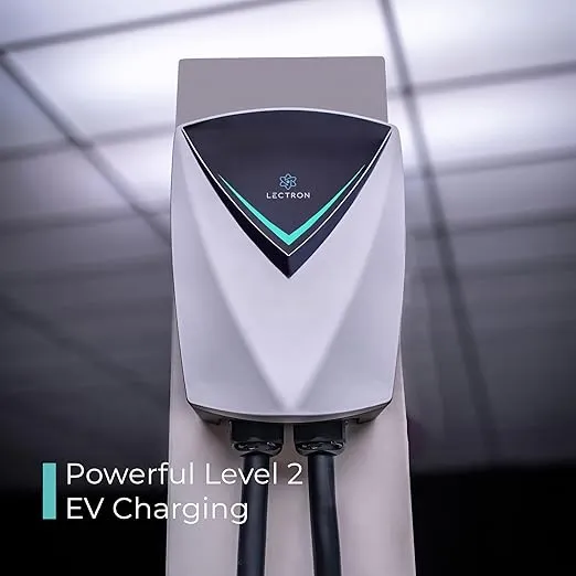 Lectron Tesla (NACS) V-Box Pro Electric Vehicle Charging Station 48 Amp - Level 2 EV Charger (240V) with NEMA 14-50 Plug/Hardwired Compatible with All Tesla Models S/3/X/Y & Cybertruck