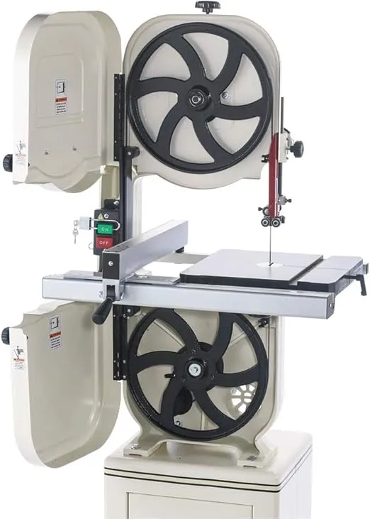 Shop Fox W1706 14" Bandsaw with Cast Iron Wheels & Deluxe Aluminum Fence