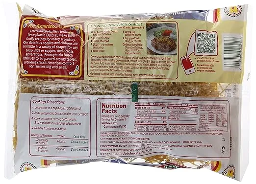 Pennsylvania Dutch Fine Egg Noodles, 12-Ounce Bags (Pack of 12)