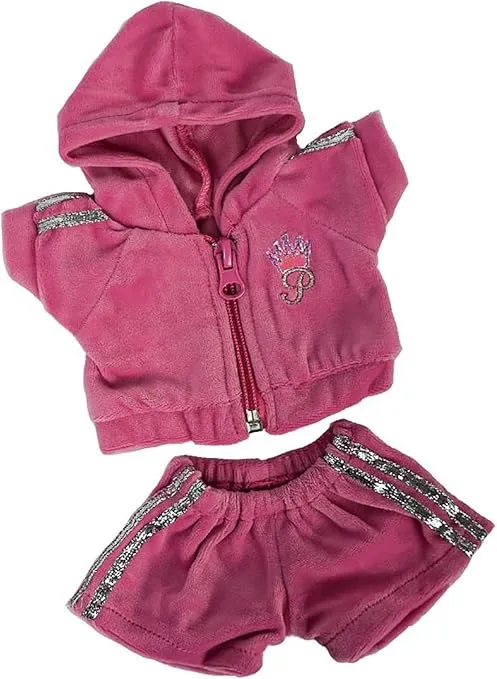 Fun and Sporty Pink Jogging Outfit Teddy Bear Clothes Fits 8"-10" Stuffed Animals