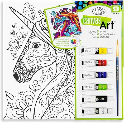 Royal Canvas Art Paint Unicorn