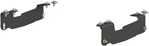 CURT 16441 5th Wheel Installation Brackets, Select Ford F-150, Except 5.5-Foot Bed, CARBIDE BLACK POWDER COAT