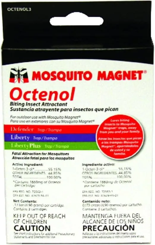 Mosquito Magnet Octenol Biting Insect Attractant - Attract Mosquitoes to Trap and Increase Catch Rates - 3 Lures