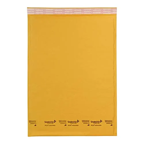 Sealed Air JiffyLite Cellular Cushioned Mailers (SEL39097), brown kraft, 50