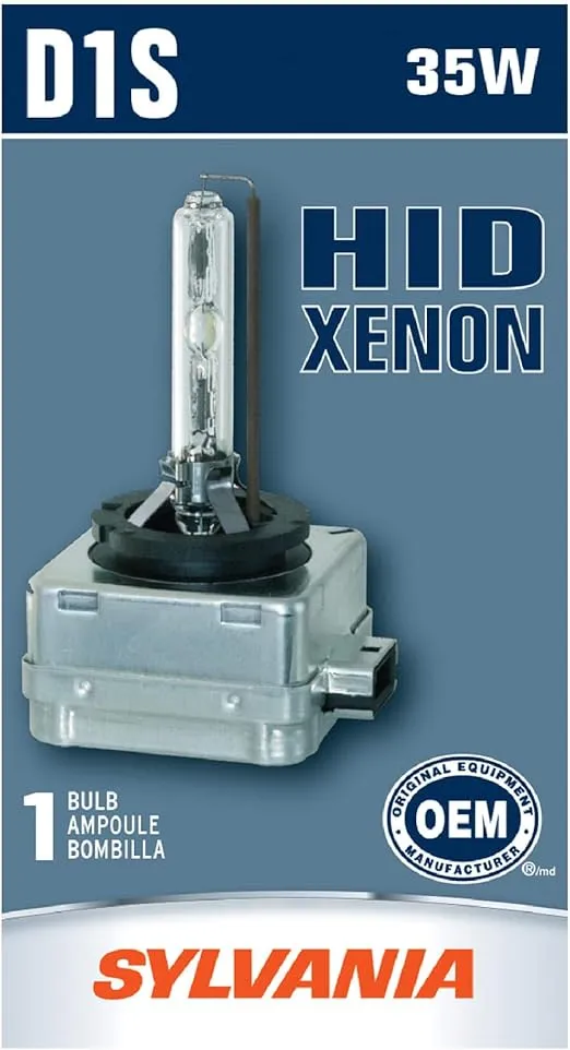 SYLVANIA - D1S Basic HID (High Intensity Discharge) Headlight Bulb - High Performance Bright, White, and Durable Lamp (Contains 1 Bulb)
