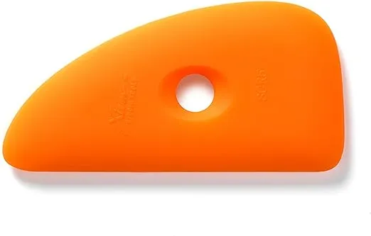Xiem Tools Soft Silicone Clay Rib for Ceramics and Pottery (SCR5-O-10197)