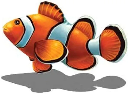 Clown Fish Porcelain Swimming Pool Mosaic (5" x 3")