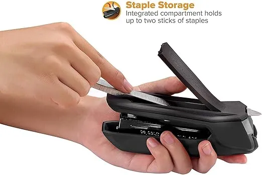 Bostitch Office Ascend 3 in 1 Stapler, 20 Sheet Capacity, Integrated Remover & Staple Storage, 420 Staples Included, Lightweight