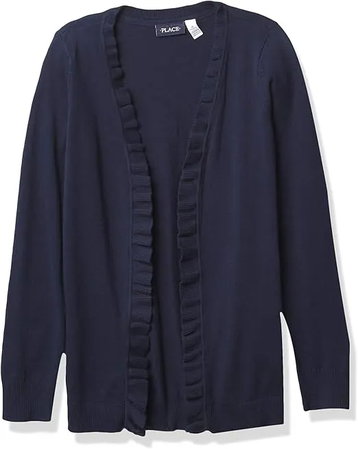 The Children'S Place Girls Ruffle Cardigan
