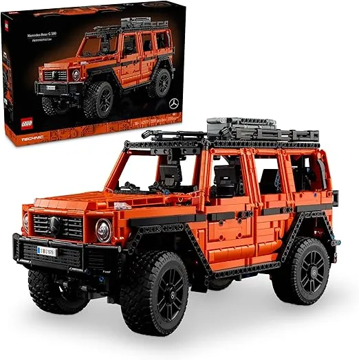 LEGO Technic Mercedes-Benz G 500 Professional Line Car Building Set, G-Wagon Model Car Gift for Adults, 4X4 and Off-Road Vehicle, Mercedes-Benz Collectibles and Merchandise, 42177