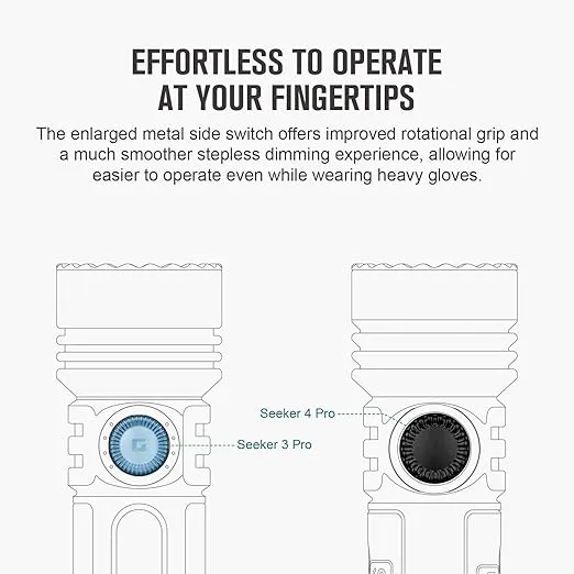 OLIGHT Seeker 4 Pro Rechargeable LED Flashlights, High Lumens Powerful Bright Flashlight 4600 Lumens with USB C Holster, IPX8 Waterproof Flashlight for Emergencies, Camping, Searching (OD Green)