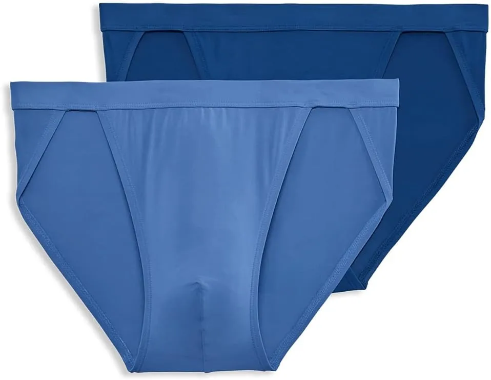 Jockey Men's Underwear Elance Microfiber String Bikini - 2 Pack