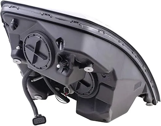 Auto Parts Avenue Replacement Headlight Black for 2004-2018 04-18 VN VNM VNL 200 300 430 630 670 730 780 Pair Passenger Right RH Driver Left LH Side with Free 18" Steering Wheel Cover