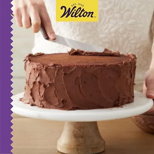 Wilton Icing Spatula - 13-Inch Angled Cake Spatula for Smoothing Frosting on Treats or Spreading Filling Between Cake Layers, Steel