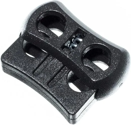 Paracord Planet Dual Circle Cord Lock Plastic Spring Stop Toggle – Dual Lock for 1/8 inch Cord
