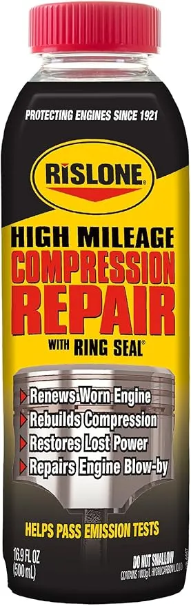 Rislone High Mileage 4 6 8 Compression Repair, 16.9 oz.
