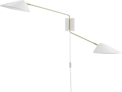 Modway EEI-5294-WHI Journey Light, 2 Swing Arm, White