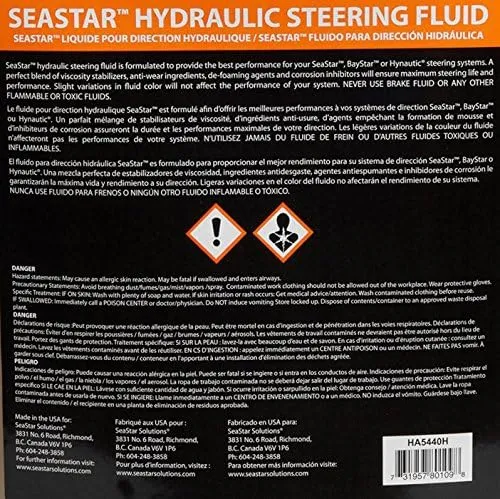 Dometic SeaStar Hydraulic Steering Fluid, HA5440H, 1 Gallon