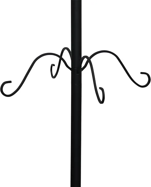 Haute Decor Adapt Adjustable Metal Christmas Stocking Tree Stand, Adjustable Configurations, Hang up to 12 Holiday Stockings (Black, 12 Hooks)