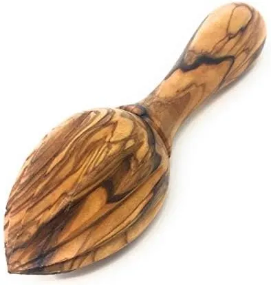 AramediA Olive Wood Lemon Juicer/Lemon Reamer - Handmade Hand Held Olive Wood Reamer for Lemons, Limes, Citrus, Orange Squeezer - Great Christmas Day Gift