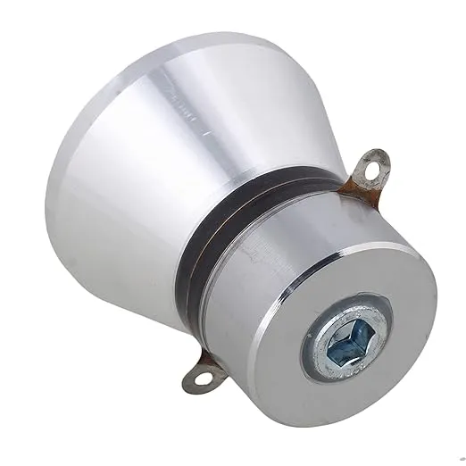 BQLZR Ultrasonic Transducer Ultrasonic Speaker Piezoelectric Transducer 28khz 100w Aluminum Alloy Ultrasonic Piezoelectric Transducer Silvery