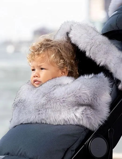 7AM Enfant Universal Stroller Footmuff - Water Repellent Winter Bunting Bag for Strollers & Car Seats, Soft Micro-Fleece & Plush Lined Stroller Footmuff for Baby Boy & Girl | TundraPOD