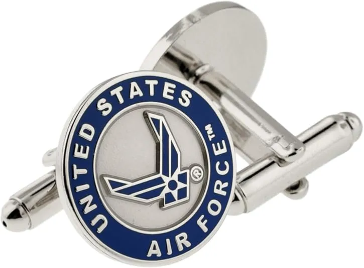 PinMart's Officially Licensed U.S. Air Force Cufflinks - Silver