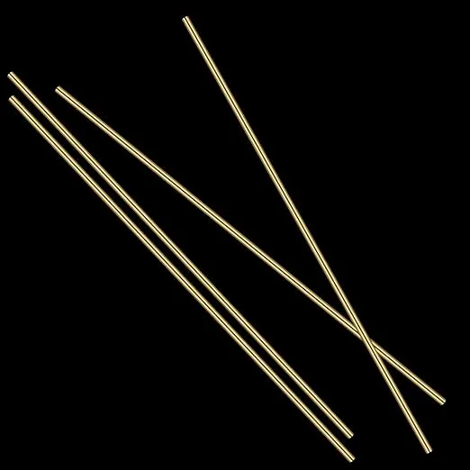 3/16 Inch Brass Round Rod, Favordrory 4PCS Brass Round Rods Lathe Bar Stock, 3/16 Inch in Diameter 14 Inches in Length