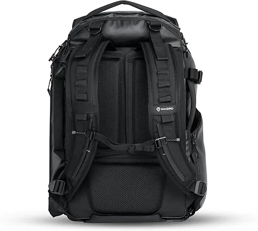 WANDRD TRANSIT Travel Backpack 45L - Photography Backpack with Laptop Compartment - Personal Item Travel Bag - Large Backpack for Women and Men (Black)