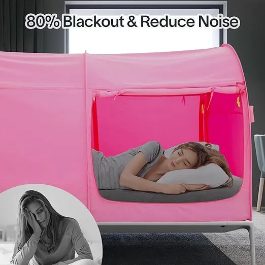 Bed Tent Dream Tents Bed Canopy Shelter Cabin Indoor Privacy Warm Breathable Pop Up Twin Size for Kids and Adult Patent Pending(Mattress Not Included)
