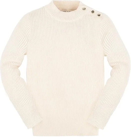 Hope & Henry Girls' Long Sleeve French Look Pullover Sweater