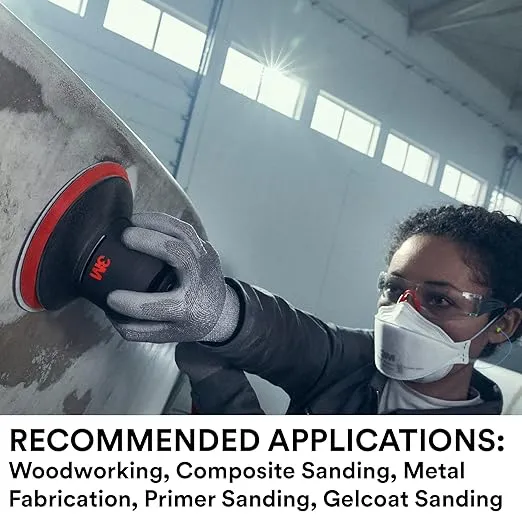 3M Xtract Net Disc 710W, 320+, 3 in, Die 300V, Pack of 50 Hook and Loop Sanding Discs, Virtually Dust-Free, Premium Option for Metal, Wood, Composites, Stock Removal, and Fine Finishing