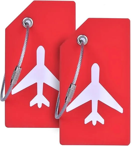 Silicone Luggage Tag with Name ID Card Perfect to Quickly Spot Luggage Suitcase