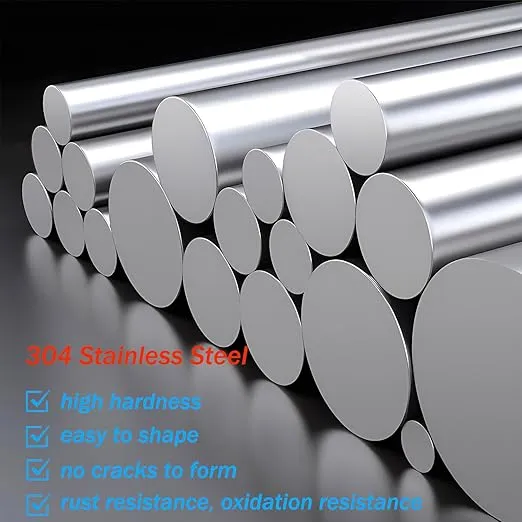 5pcs Stainless Steel Rods 2.5mm x 300mm, Solid Stainless Steel Round Bars Metal Rods for DIY Craft Car Helicopter Airplane Model