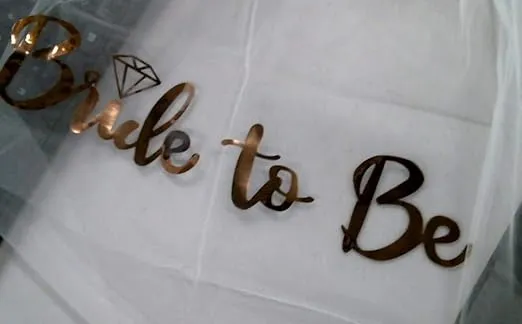 Bride To Be Veil Bachelorette Party Supplies Bridal Shower Decoration Accessories Gift Engagement Decoration