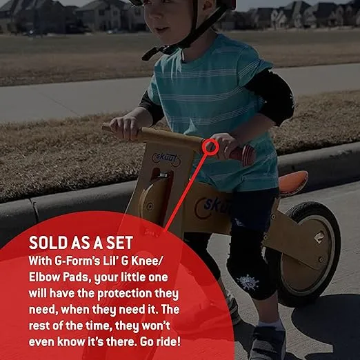 G-Form Lil' G Toddler Knee & Elbow Guard Set - Toddler Elbow & Knee Guards with Pads - Protective Cycling Guards for Toddlers - Bike Accessories & Sports Gear for Kids
