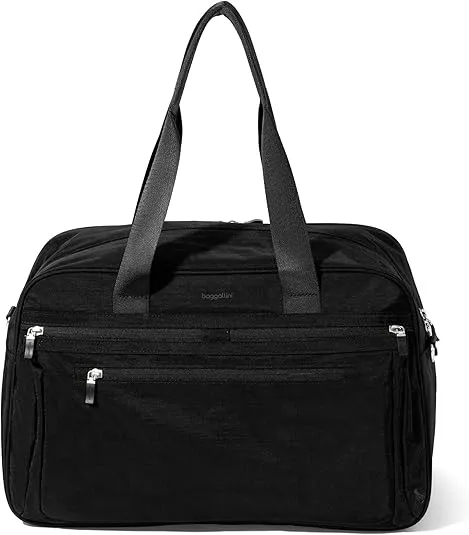 Baggallini New Expandable Weekender - Lightweight 11x17 Inch Overnight Travel Bag