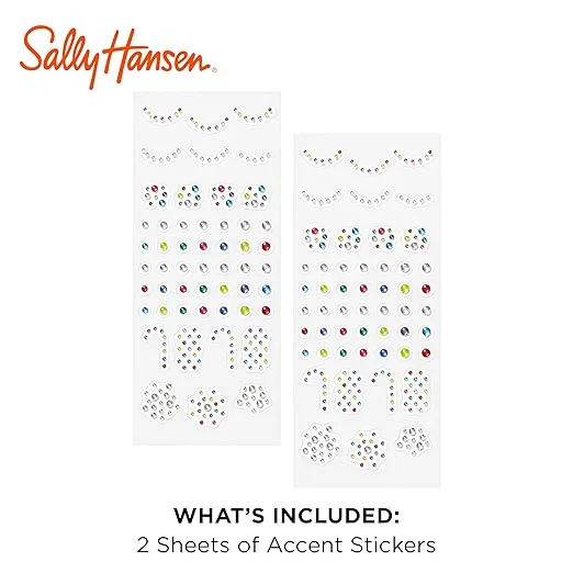 Sally Hansen Salon Effects Nail Accents, Sweet Life, Nail Art Decals, Easy to Use, No Commitment, Use On Nail Polish or Bare Nails, Mix and Match