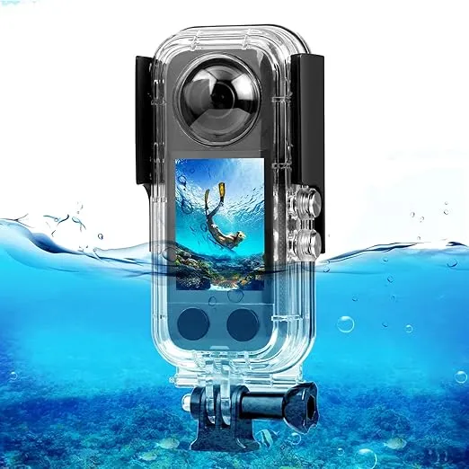 PULUZ 30m/98ft Dive Housing Case for Insta360 x3 Accessories Underwater Housing Cover Protective Case PC Shell, Underwater Photography Cameras for Insta360 x3 Waterproof Case