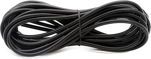 ALEGI 25 Feet 3/16 Inch Standard Aquarium Silicone Airline Tubing with Air Stones, Check Valves, Suction Cups and Connectors for Fish Tank, Hydroponics (Black)