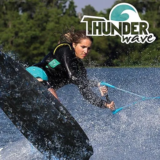 SereneLife Water Sport Kneeboard with Hook for Kids & Adults, Kneeboard with Strap for Boating, Waterboarding, Kneeling Boogie Boarding, Knee Surfing