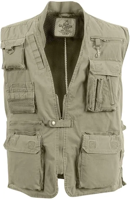 Rothco Deluxe Safari Outback Vest - Khaki 4 XL
