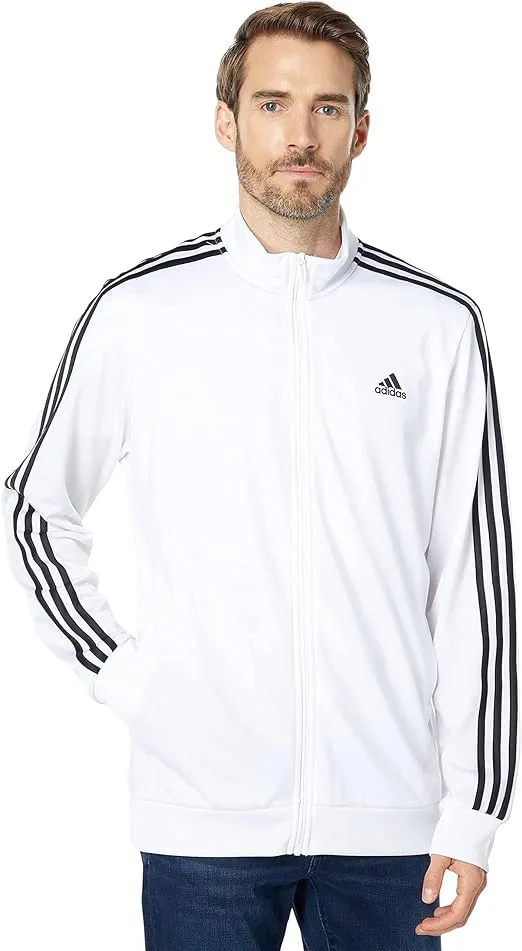 adidas Men's Essentials Warm-Up 3-Stripes Track Top