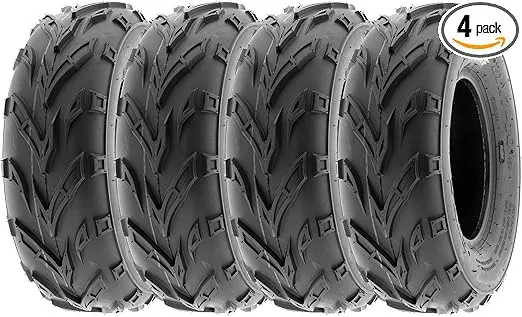 SunF 145/70-6 145/70x6 Mud Sand ATV UTV Muddy Sandy Tire 6 PR A004 - SET of 4