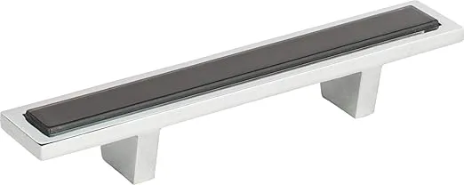Atlas Homewares 231-BLU-BRN Spa Blue, 3 inch (76mm) Pull, Brushed Nickel